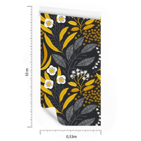 Tapeta Roślinność W Stylu Retro