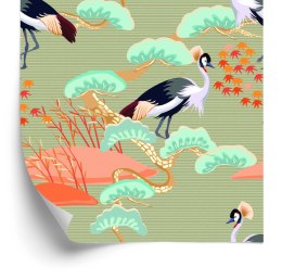 Tapeta Żurawie Wśród Drzew