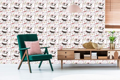 Tapeta Zwierzęta W Pastelowych Barwach