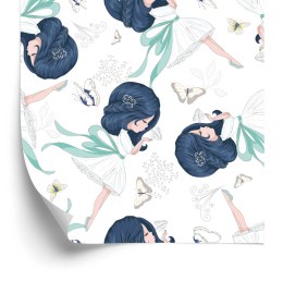 Tapeta Dziewczynki Pośród Motyli