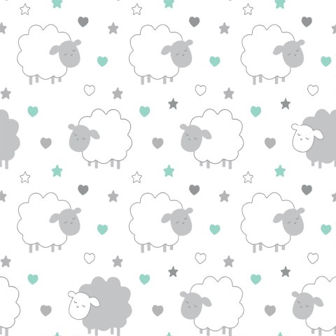 Tapeta Owce Na Tle Serduszek