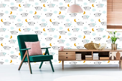 Tapeta Owce W Gwiazdach