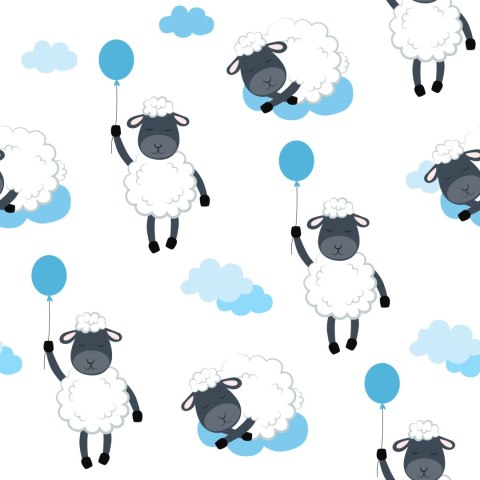 Tapeta Owce Z Balonami