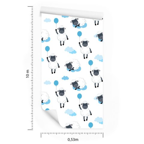 Tapeta Owce Z Balonami