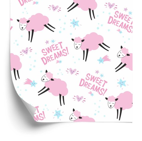 Tapeta Różowe Owieczki