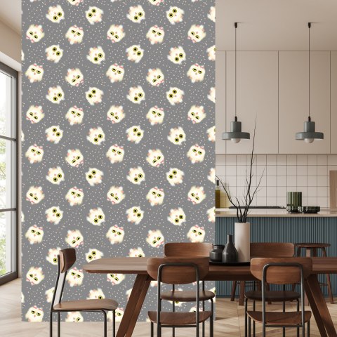 Tapeta Sowy Na Tle Kropek