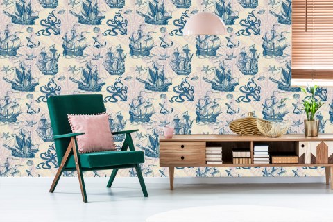 Tapeta Żaglowce Vintage