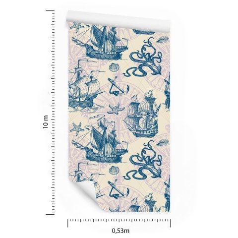 Tapeta Żaglowce Vintage