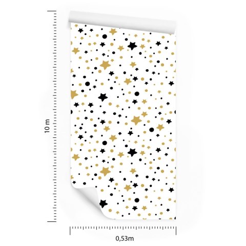 Tapeta Dla Dzieci - Gwiazdki I Kółka