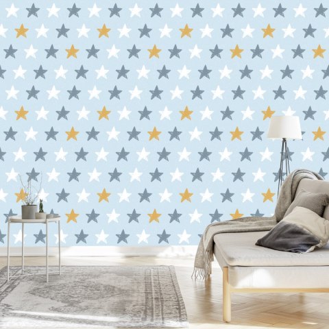 Tapeta Dla Dzieci - Kolorowe Gwiazdki