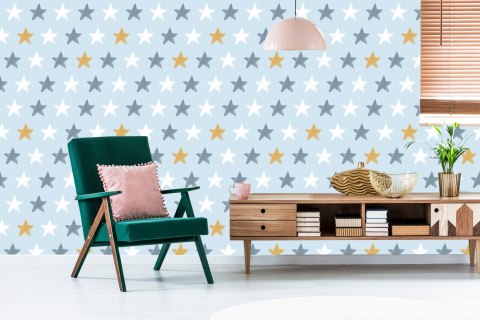 Tapeta Dla Dzieci - Kolorowe Gwiazdki