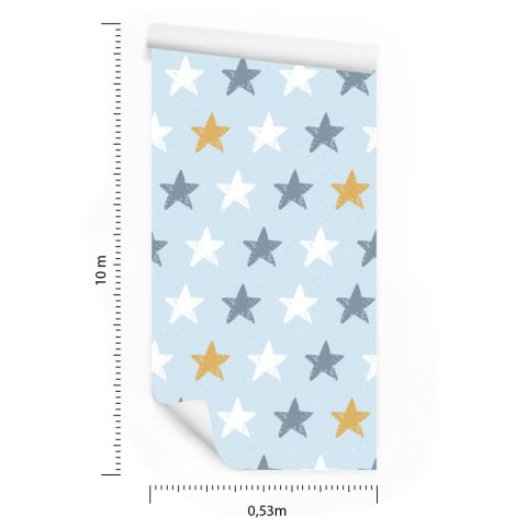 Tapeta Dla Dzieci - Kolorowe Gwiazdki