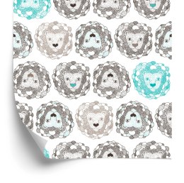 Tapeta Dla Dzieci Kolorowe Lwy Zwierzęta