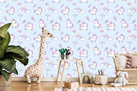 Tapeta Dla Dzieci - Magiczne Jednorożce