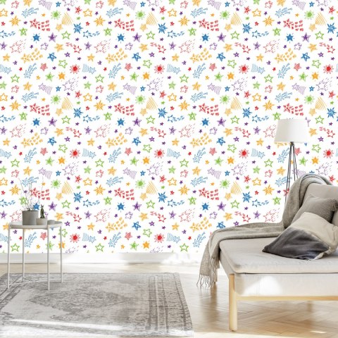 Tapeta Dla Dzieci - Spadające Gwiazdy