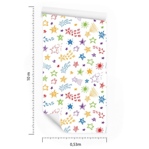 Tapeta Dla Dzieci - Spadające Gwiazdy