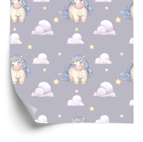 Tapeta Dla Dziewczynek Pastelowe Jednorożce Chmury