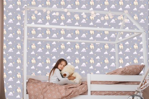 Tapeta Dla Dziewczynek Pastelowe Jednorożce Chmury