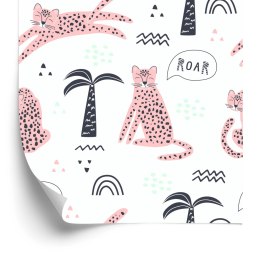 Tapeta Do Pokoju Dziewczynki Dzikie Zwierzęta Koty