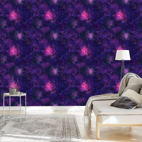 Tapeta Fioletowa Mgła Kosmiczna