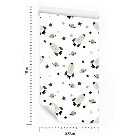 Tapeta Gwiazdy, Planety, Kosmos Do Pokoju Dziecka