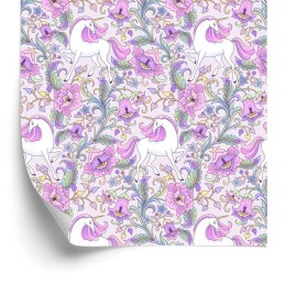 Tapeta Jednorożce W Kwiatach