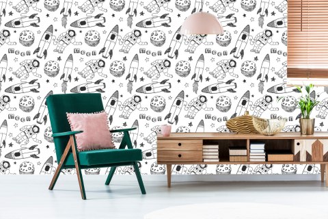 Tapeta Kosmonauci Wśród Gwiazd