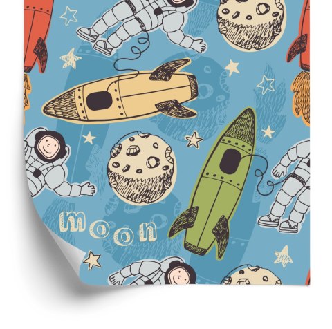 Tapeta Kosmonauci Wśród Planet