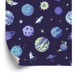 Tapeta Niebieski Kosmos I Planety