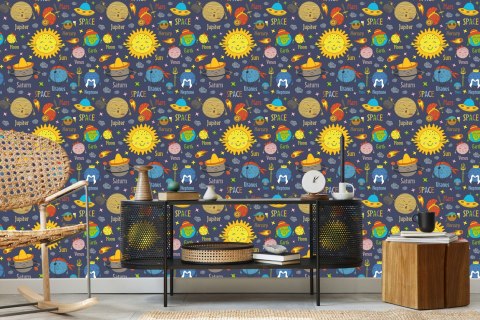 Tapeta Planety Słońce I Ufo