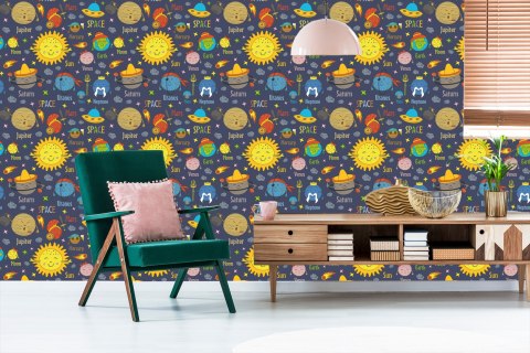 Tapeta Planety Słońce I Ufo