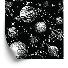 Tapeta Statki Kosmiczne Pośród Planet