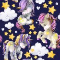Tapeta W Jednorożce Chmury Dla Dziewczynek