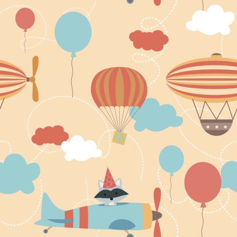 Tapeta Balony Na Tle Samolotów