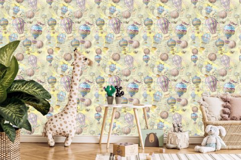 Tapeta Balony W Pastelowych Kolorach