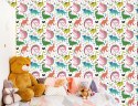 Tapeta Dla Dzieci - Kolorowe Dinozaury