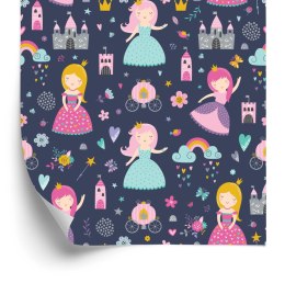 Tapeta Dla Dzieci Tęcza Chmury Księżniczki Z Bajki