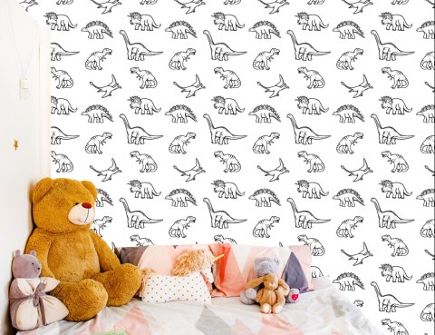 Tapeta Dla Dzieci W Dinozaury, Zwierzęta