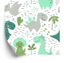 Tapeta Do Pokoju Dziecka Dinozaury Kaktusy