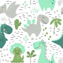 Tapeta Do Pokoju Dziecka Dinozaury Kaktusy
