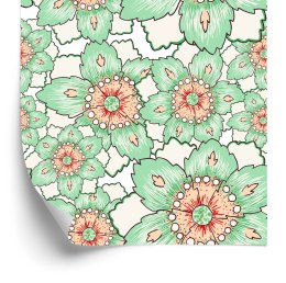 Tapeta Kolorowe Kwiaty W Stylu Vintage