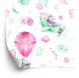 Tapeta Króliki W Samolocie