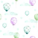 Tapeta Pastelowe Balony Na Tle Gwiazd