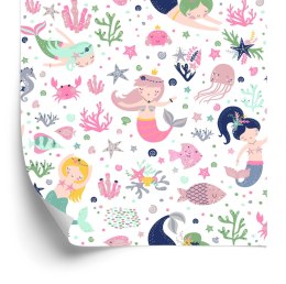 Tapeta Syreny Z Bajki, Muszelki, Do Pokoju Dziecka