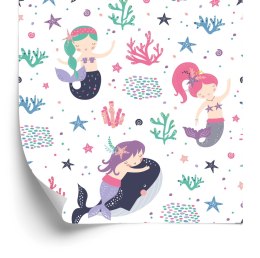 Tapeta Z Bajki, Muszelki, Syreny, Pokój Dziecięcy