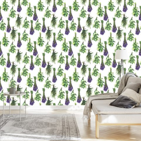 Tapeta Bukiety Roślin Lawenda