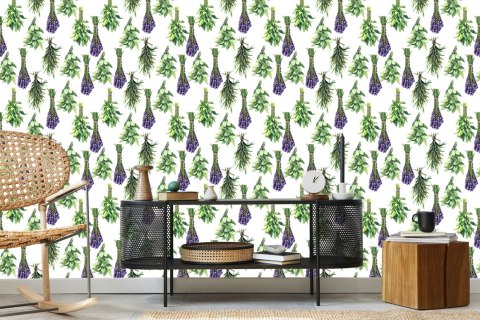 Tapeta Bukiety Roślin Lawenda