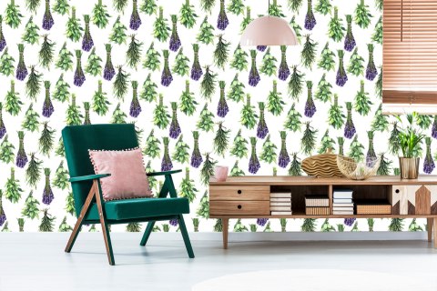 Tapeta Bukiety Roślin Lawenda