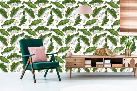 Tapeta Do Salonu Kwiaty Storczyki Natura