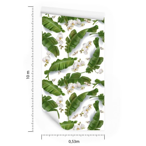 Tapeta Do Salonu Kwiaty Storczyki Natura